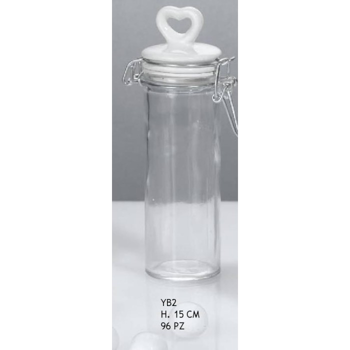 BARATTOLO CON TAPPO CUORE H15